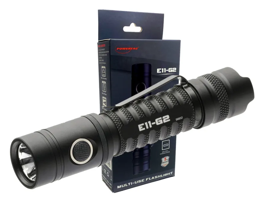 E11-G2 -1300 LUMEN RECHARGEABLE EDC FLASHLIGHT