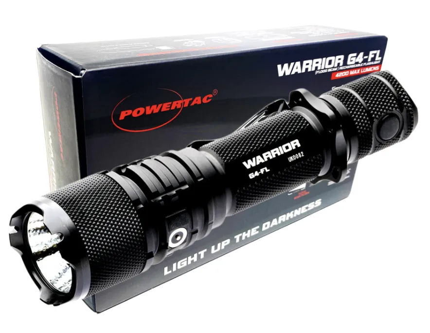 WARRIOR G4-FL - 4200 LUMEN FLASHLIGHT (WIDE BEAM)