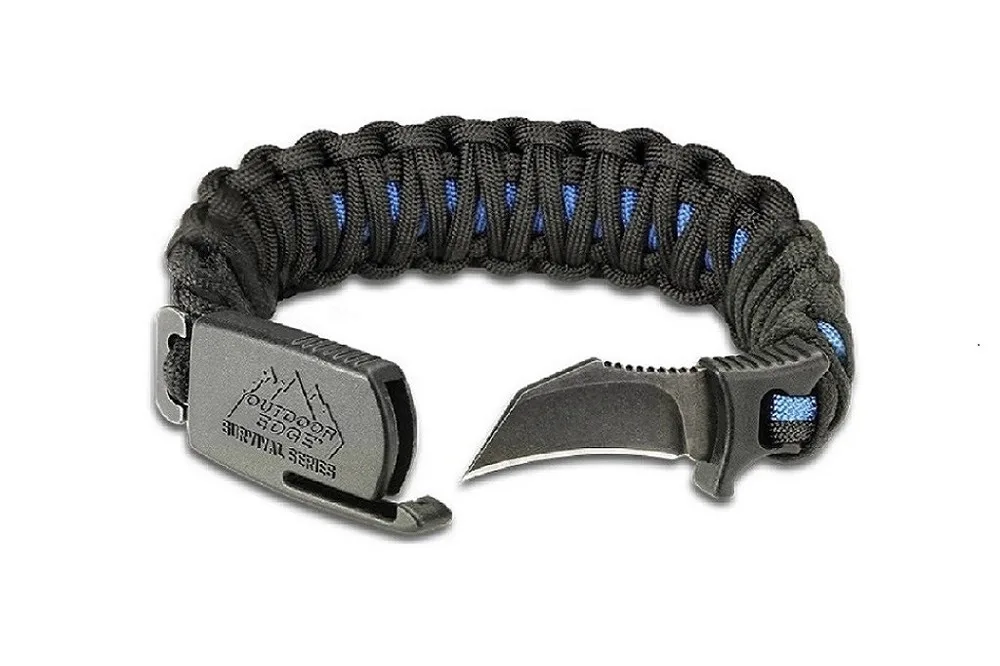 Para-Claw Knife Bracelet by Outdoor Edge - Blue Line Edition