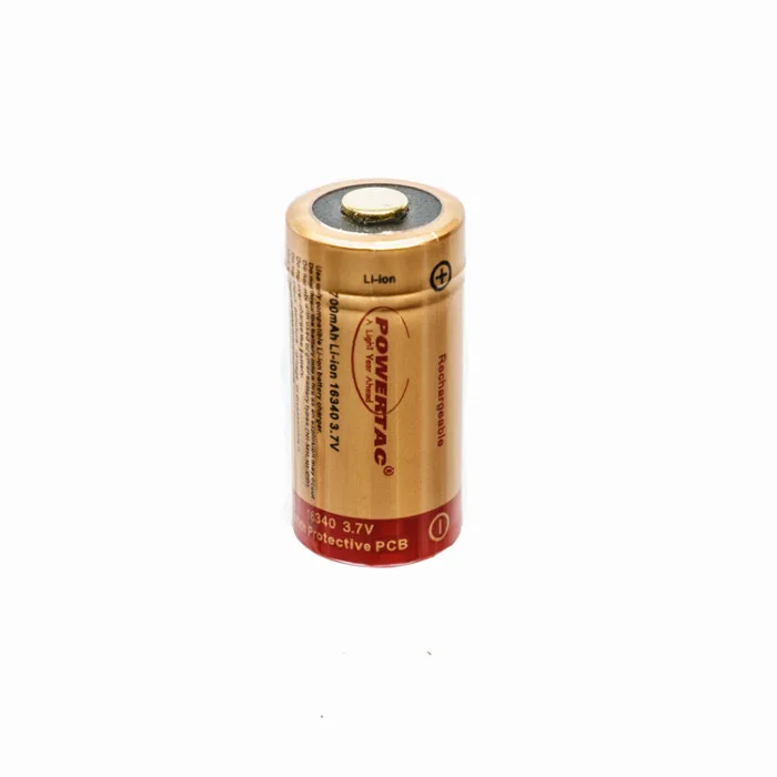 PowerTac RCR123A /16340 Single Battery