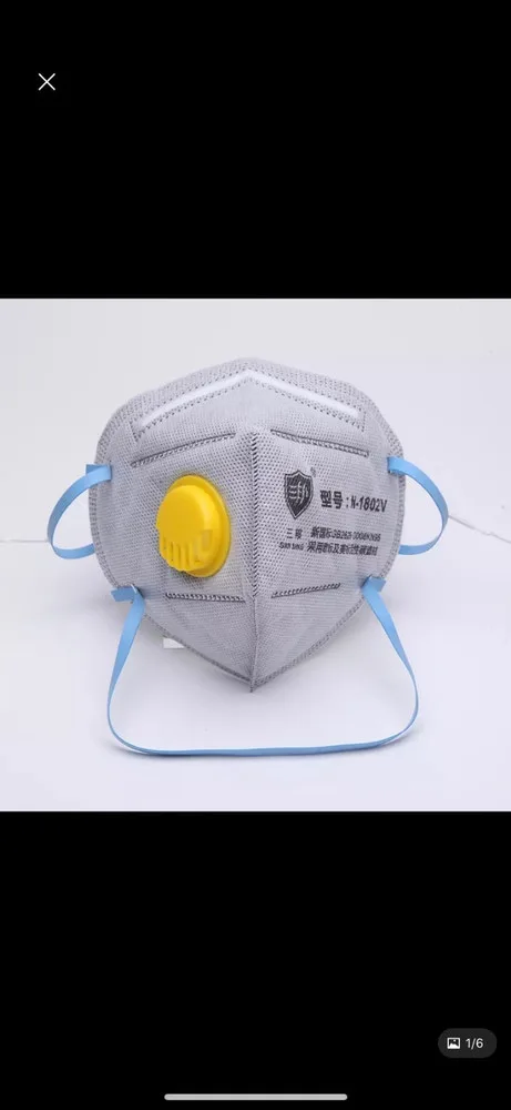 Protective Mask With Charcoal Fiter Model N-1802V